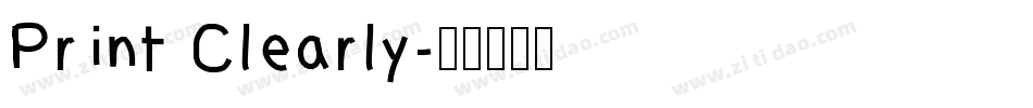 Print Clearly字体转换